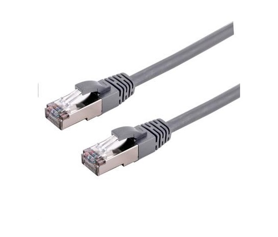 C-TECH kabel patchcord Cat6a, S/FTP, šedý, 3m