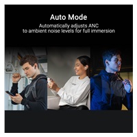 ASUS sluchátka ROG Cetra Speednova, bezdrátové špunty, BT + RF 2.4 GHz, černá