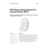 HPE Networking Instant On AP27 (EU) Dual Radio 2x2 Wi-Fi 6 Outdoor AP Bundle with PS (Includes 30W PoE midspan injector with EU Power Cord)