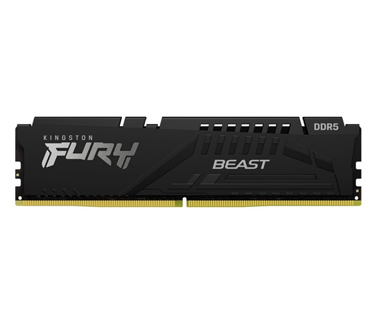 KINGSTON DIMM DDR5 16GB 6000MT/s CL30 ECC FURY Beast XMP Černá