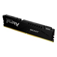 KINGSTON DIMM DDR5 16GB 6000MT/s CL30 ECC FURY Beast XMP Černá