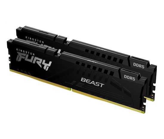 KINGSTON DIMM DDR5 16GB (Kit of 2) 6000MT/s CL30 ECC FURY Beast EXPO Černá