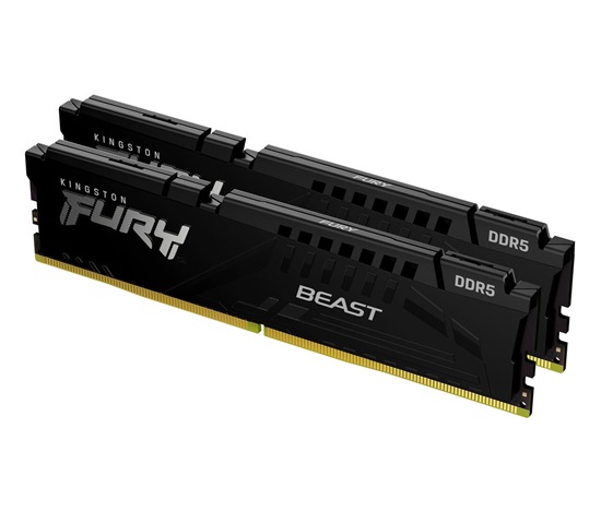 KINGSTON DIMM DDR5 32GB (Kit of 2) 6400MT/s CL32 ECC FURY Beast EXPO Černá