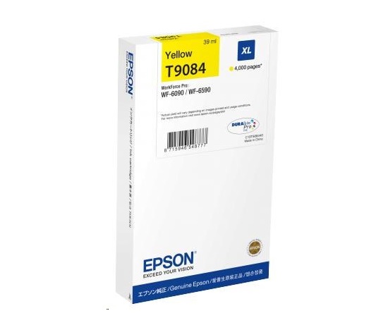 EPSON Ink bar WorkForce-WF-6xxx Ink Cartridge XL Yellow 39 ml