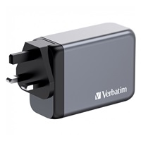 VERBATIM GaN Nabíječka do sítě GNC-240, 240W, 3x USB-C, 1x USB
