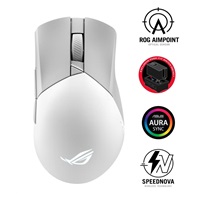 ASUS myš ROG GLADIUS III Wireless Aimpoint White (P711), RGB, Bluetooth, bílá