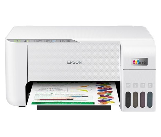 EPSON tiskárna ink EcoTank L3276, 5760x1440dpi, A4, 33ppm, USB, Wi-Fi, bílá