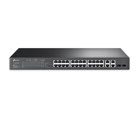 TP-Link OMADA switch SL2428P (24x100Mb/s, 2xGbE, 2GbE/2xSFP combo, 24xPoE+, 250W)