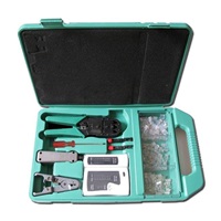 XtendLan sada nářadí v kufru pro strukturované sítě (kleště, narážeč, stripovací nástroj, tester, konektory)