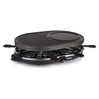 Tristar RA-2731 raclette grill, 1400 W, 5in1, pro 8 lidí, černý