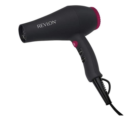 Revlon Smooth Brilliance RVDR5251E fén na vlasy, 2000 W, 2 rychlosti, 3 teploty, 2 nástavce, černý