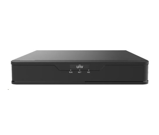 Uniview Hybridní NVR,12 kanálů (max. 8 analog + 4 IP nebo až 6 IP), až 12MPx, (bez HDD)