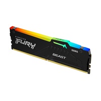 KINGSTON DIMM DDR5 16GB 6000MT/s CL30 Non-ECC FURY Beast RGB XMP, Černá