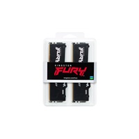 KINGSTON DIMM DDR5 64GB (Kit of 2) 6400MT/s CL32 Non-ECC FURY Beast RGB EXPO, Černá