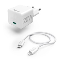 Hama set: rychlá USB nabíječka USB-C PD 20 W + kabel USB-C Lightning 1 m
