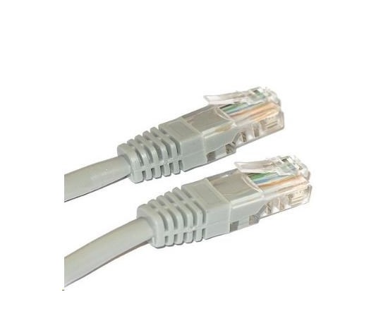 XtendLan Patch kabel Cat5E, UTP - 0,3m, šedý (prodej po 10 ks)