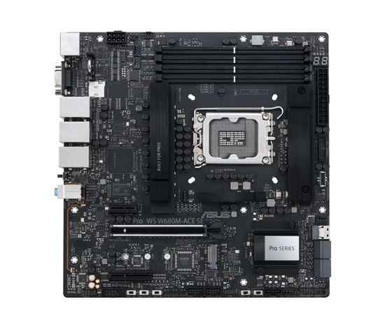 BAZAR - ASUS MB Sc LGA1700 PRO WS W680M-ACE SE, Intel W680, 4xDDR5, 1xDP, 1xHDMI, 1xVGA, 1xmATX, Bez příslušenství