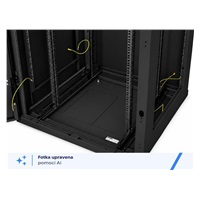 TRITON 19" rozvaděč stojanový RMA 42U 600x800, 800kg, skleněné dveře, svařovaný, černý