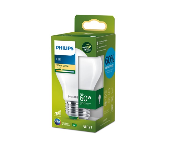 PHILIPS žárovka LED CLA 60W A60 E27 2700K FR UE SRT4