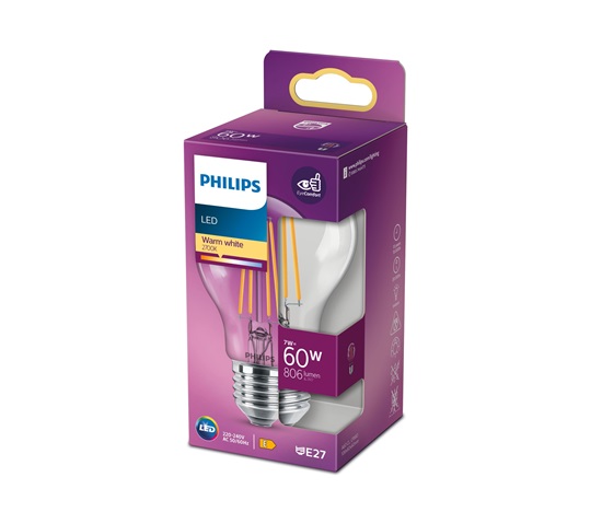 PHILIPS žárovka LED classic 60W A60 E27 WW CL ND RFSRT4