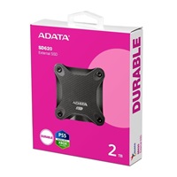ADATA Externí SSD 2TB SD620, USB Micro-B, USB 3.2 Gen 2, R:520/W:460MB/s, černá