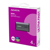 ADATA Externí SSD 4TB SE880, USB-C 3.2 Gen 2x2, R:2000/W:2000MB/s, šedá