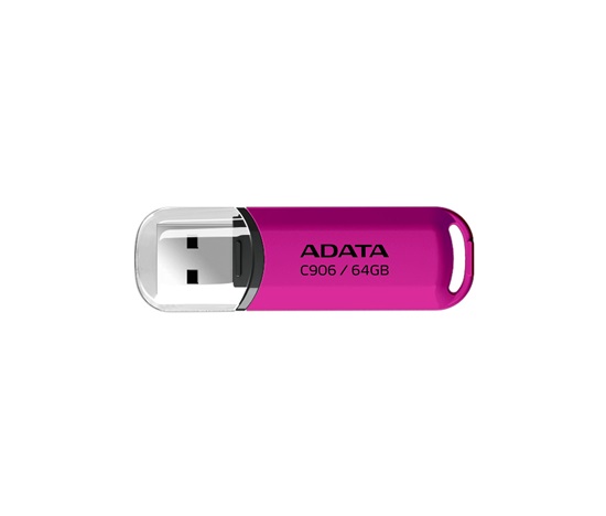 ADATA Flash Disk 64GB C906, USB 2.0, růžová