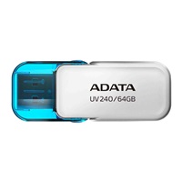 ADATA Flash Disk 64GB UV240, USB 2.0, bílá