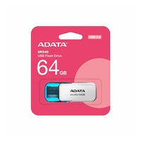 ADATA Flash Disk 64GB UV240, USB 2.0, bílá