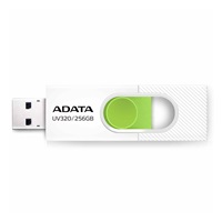 ADATA Flash Disk 256GB UV320, USB 3.2, bílo-zelená