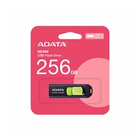 ADATA Flash Disk 256GB UC300, USB-C 3.2, černo-zelená