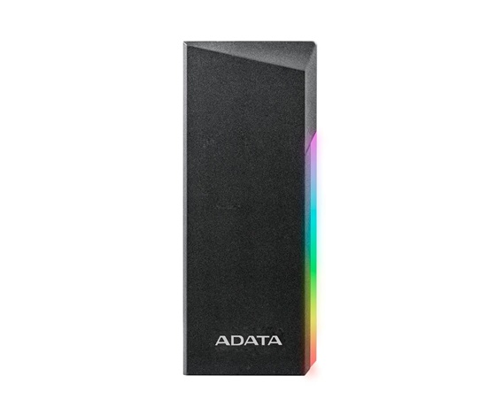 ADATA Externí box pro M.2 EC700G, USB-C 3.2 Gen 2, M.2 2230 / 2242 / 2280, RGB, černá