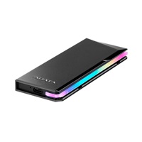 ADATA Externí box pro M.2 EC700G, USB-C 3.2 Gen 2, M.2 2230 / 2242 / 2280, RGB, černá