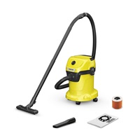 Karcher WD 3 V-17/4/20 víceúčelový vysavač, 1000 W, objem 17 l, mokré a suché vysávání, žlutá