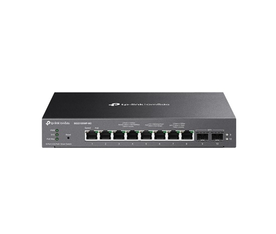 TP-Link OMADA JetStream switch SG2210XMP-M2 (8x2,5GbE,2xSFP+,8xPoE+,160W,fanless)