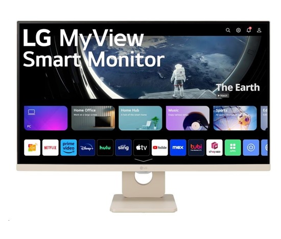 LG MT IPS LED 27" 27SR50F - IPS panel, SMART, 1920x1080, 2xHDMI, 2x USB, repro, webOS, bezova barva