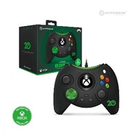 Hyperkin Duke Wired Controller for Xbox Series|One/Win 11|10 (Xbox 20th Black) Licensed by Xbox