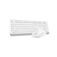 A4tech Set klávesnice+myš FG1012, Bezdrátový, US, bílá