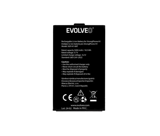 EVOLVEO originální baterie 5000 mAh pro StrongPhone H1