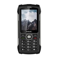EVOLVEO StrongPhone H1, vodotěsný odolný Dual SIM telefon, černo-stříbrná