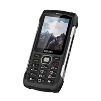 EVOLVEO StrongPhone H1, vodotěsný odolný Dual SIM telefon, černo-stříbrná