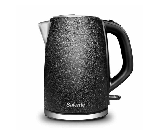 EVOLVEO Salente IceQueen, rychlovarná konvice 1,7 l, nerez, černá