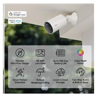 TP-Link Tapo C410 venkovní kamera (3MP, 2K QHD, 1296p, IR 9m, WiFi, micro SD card, IP65)