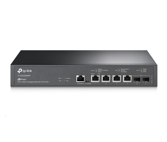 TP-Link OMADA JetStream switch SX3206HPP (4x10GbE,2xSFP+,4xPoE++,200W,2xconsole)