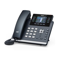 Yealink SIP-T44U SIP telefon, 320x240, grafický 2,8" displej, 2x RJ45 10/100/1000 Mbps, 2xUSB, bez adaptéru