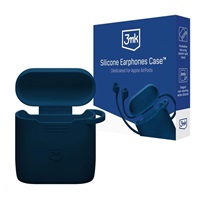3mk ochranný kryt Silicone AirPods Case pro Apple AirPods 2nd gen., modrá