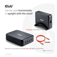 Club3D cestovní nabíječka 240W GaN technologie, 4xUSB-C, PPS + PD 3.1 Support