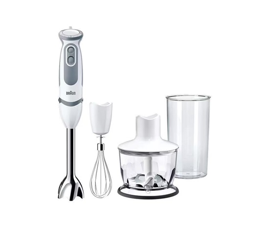 BAZAR - Braun MultiQuick 5 Vario MQ5235WH, bílý, tyčový mixér, 1000W, 21 rychlostí, pulzní spínač - Poškozený obal