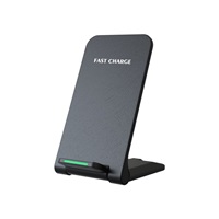 1stCOOL bezdrátová QI nabíječka H18, skládací stojánek, USB-C, černá