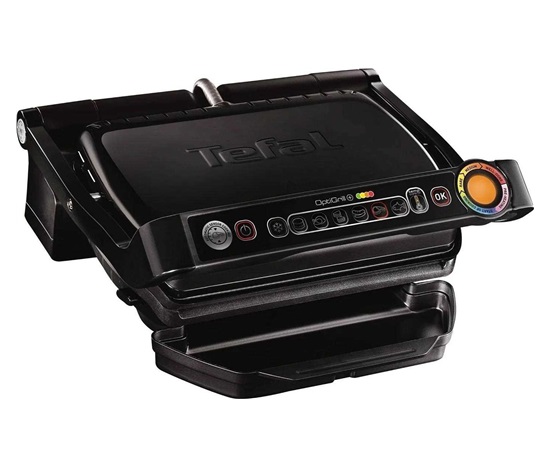 Tefal Optigrill+ Snacking&Baking GC714834 elektrický gril, 2000 W, 6 programů, indikátor průběhu grilování, černá